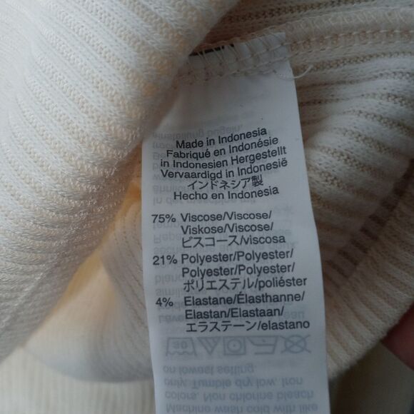 Madewell cream ribbed sweater size small - Picture 5 of 6